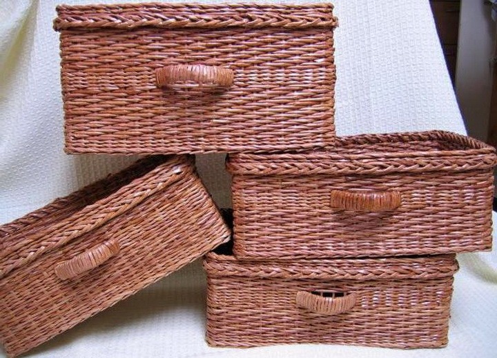 Плетение корзин из бумаги для начинающих