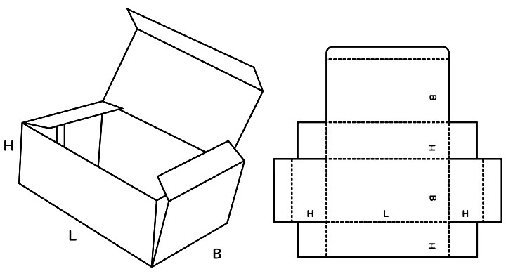 коробка схема
