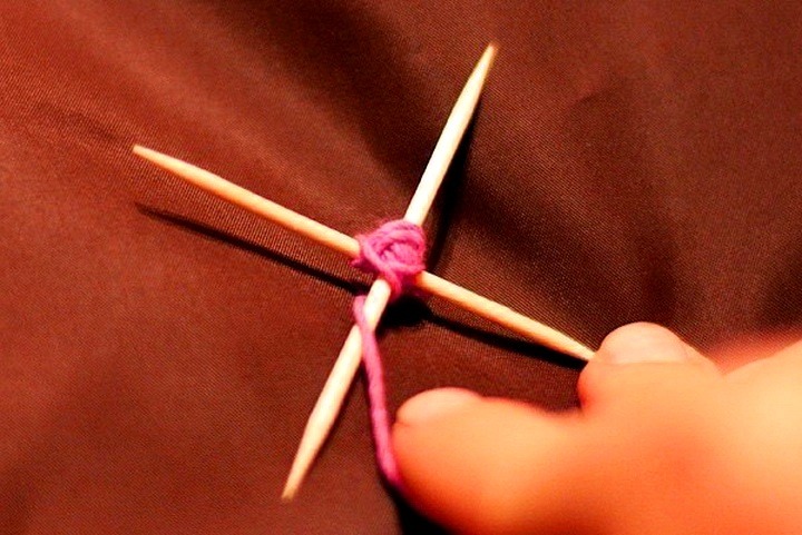 плетение мандалы