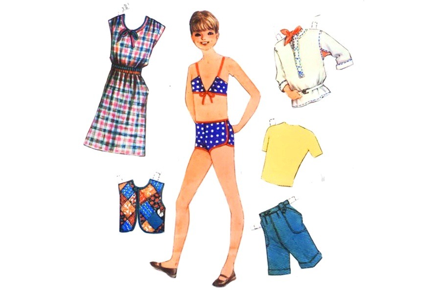 Барби бумажные куклы с нарядами. Как сделать красивую куклу из бумаги
