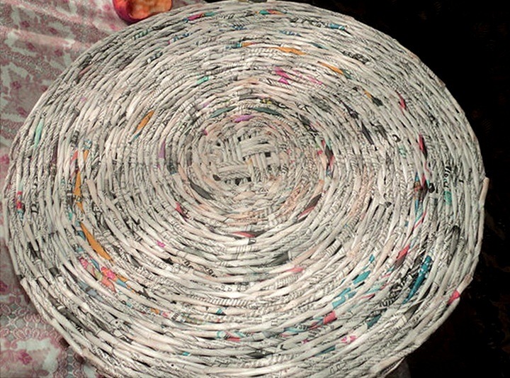 плетение из газетных трубочек