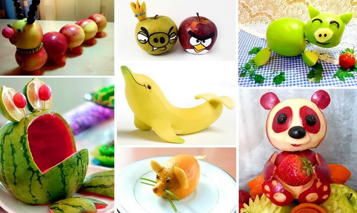 Поделки из фруктов и овощей своими руками в детский сад: 100 идей