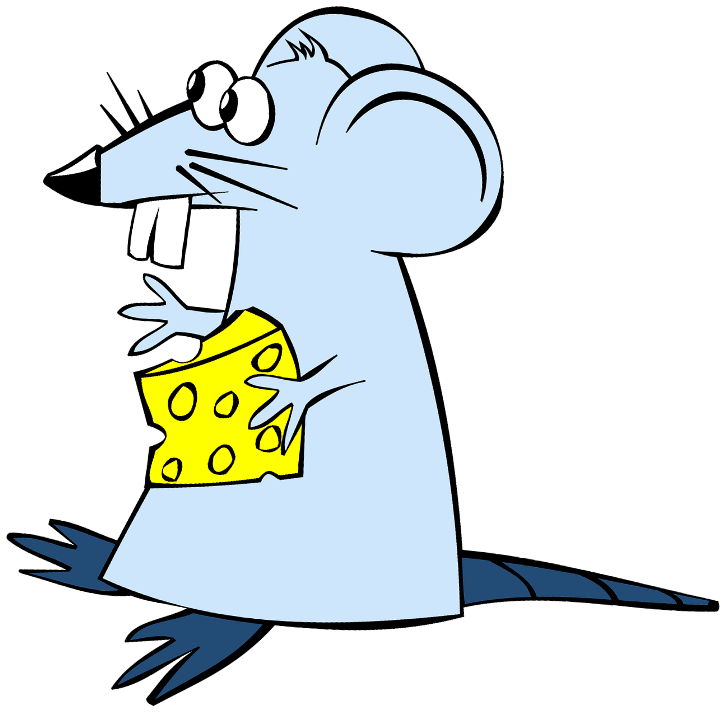 шаблон крыса с сыром