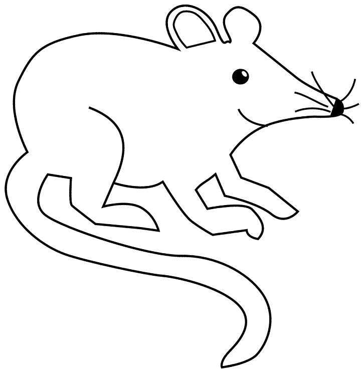 шаблон крысы